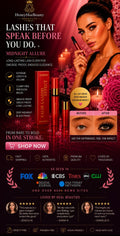 Midnight Allure Long-Lasting Lash Elixir for Smudge-Proof Endless Elegance Black Mascara