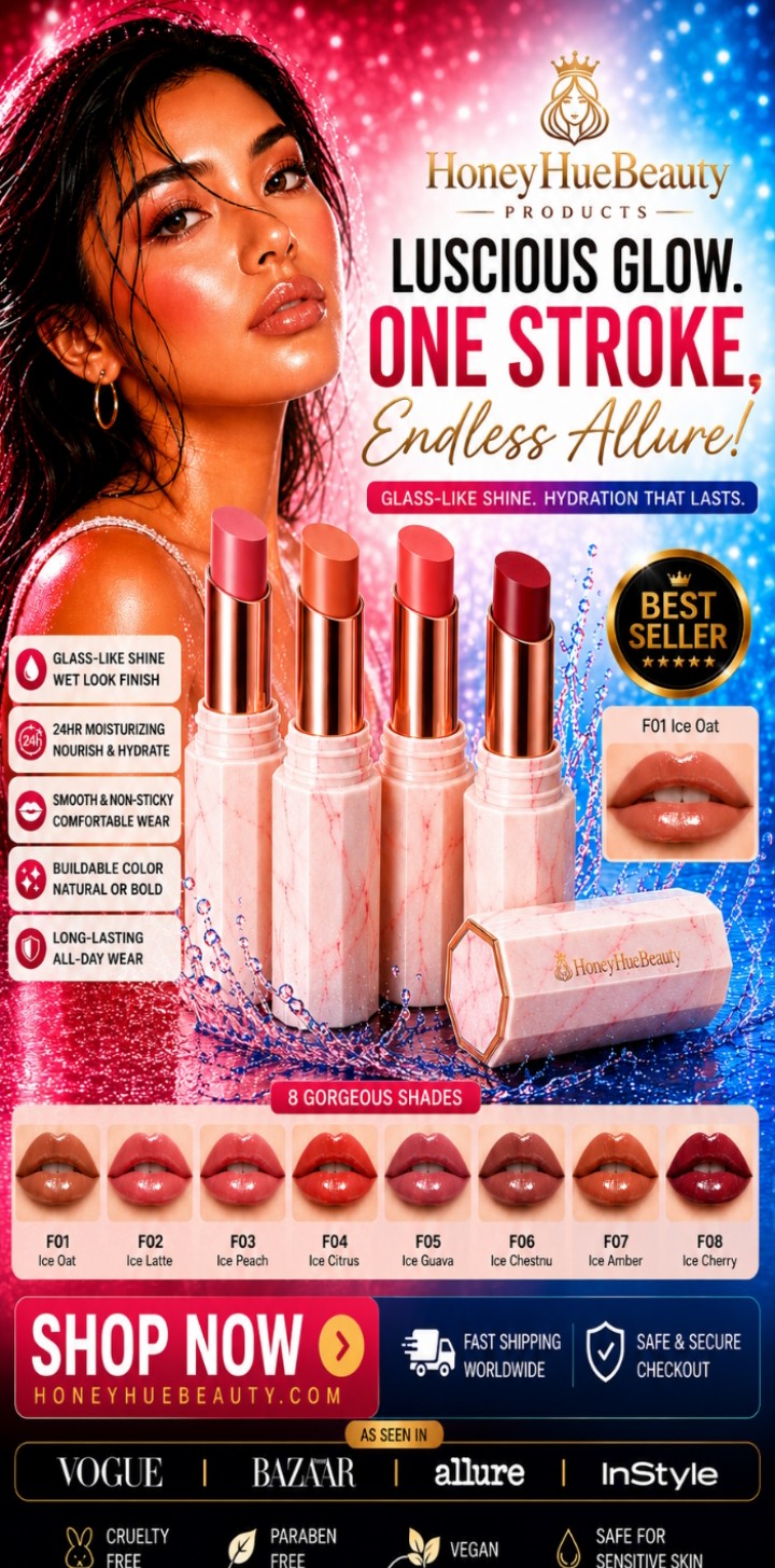 Luscious Glow One Stroke Endless Allure Glass-like Shine Hydration That Lasts Lip Tint Mirror Ice-film