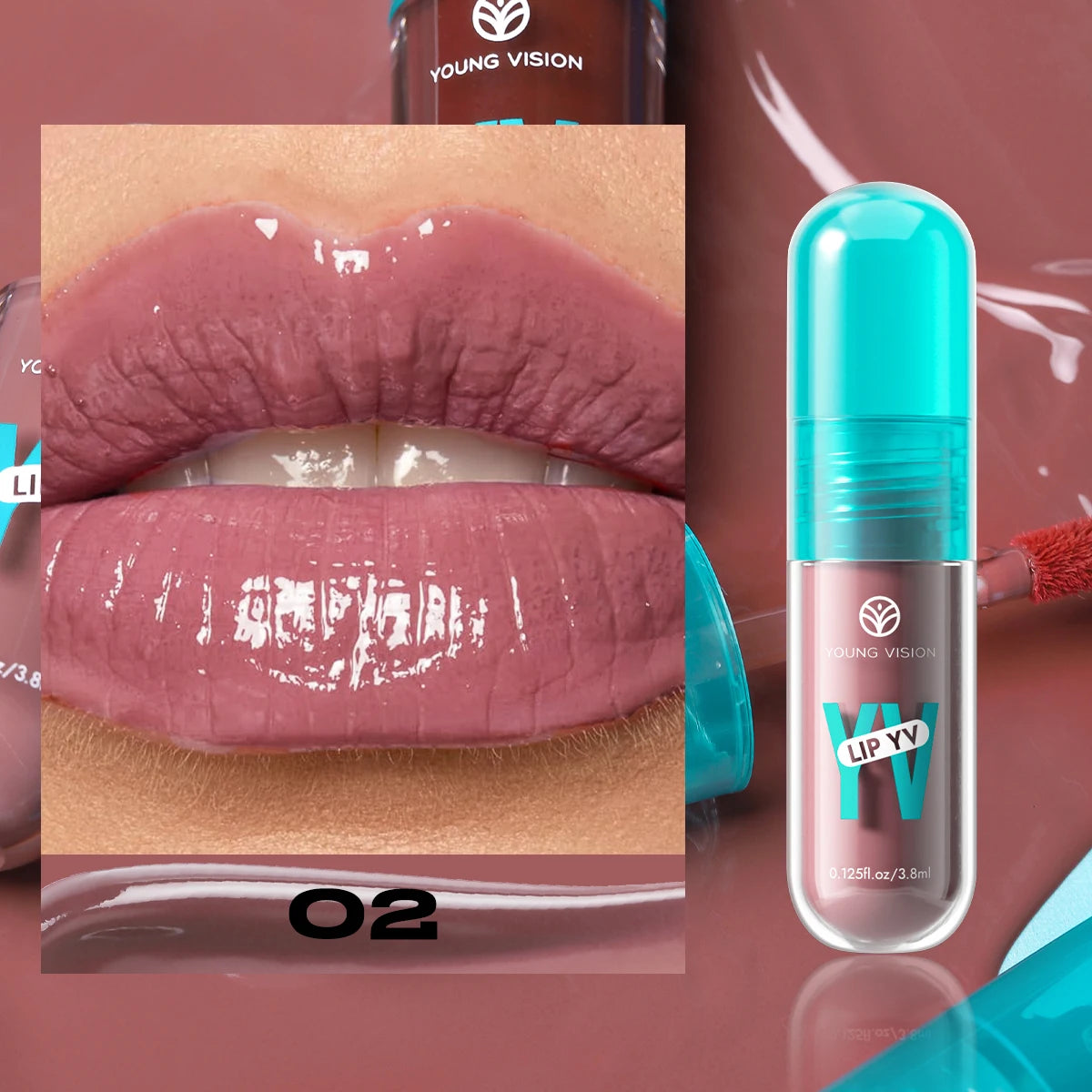 Avocado & Vitamin E Infused Long Lasting Hydration Lip Gloss Deep Moisture All-Day Lock in Glam