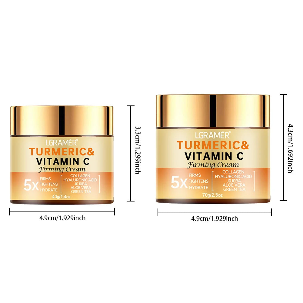 Turmeric Face Cream Wrinkle Removal Lighten Fine Lines Makes Skin Look More Youthful Birghten Moisturize Facial Care