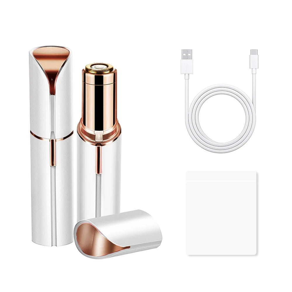 Electric Eyebrow and Facial Hair Trimmer Portable, Painless for Women