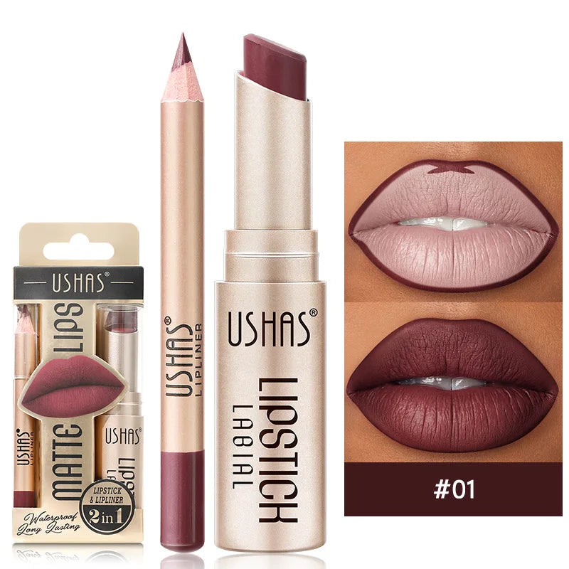 Velvet Essence Lip Color Nude to Red  All-Day Matte 12 Color lipsticks