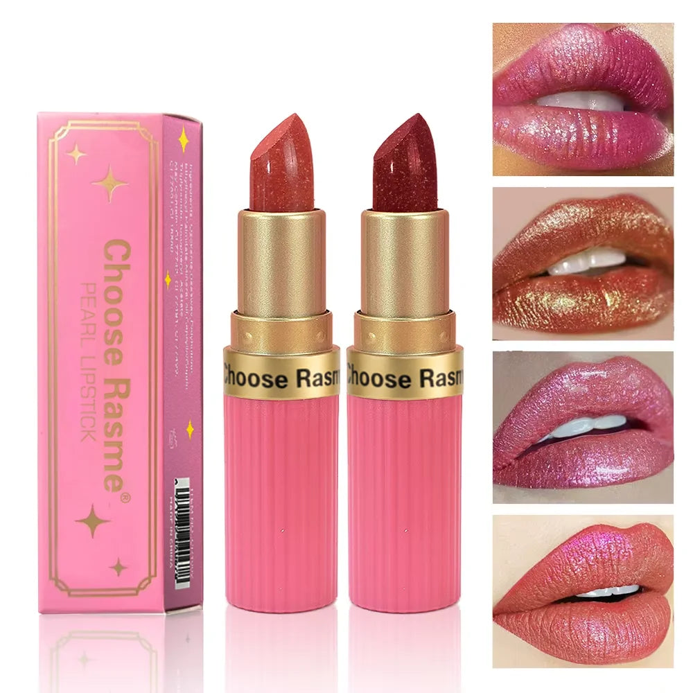 Long Lasting Velvet Shimmer Glitter Metallic Waterproof Finish Diamond Lipstick