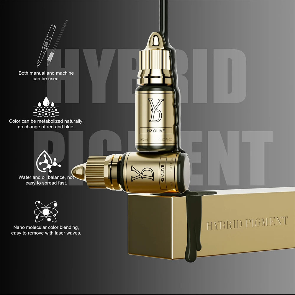 Sculpted Precision Luxe Hybrid Fluid Ink Rich Pigment for Pro-Level Micro blading Mastery Permanent Brow Makeup