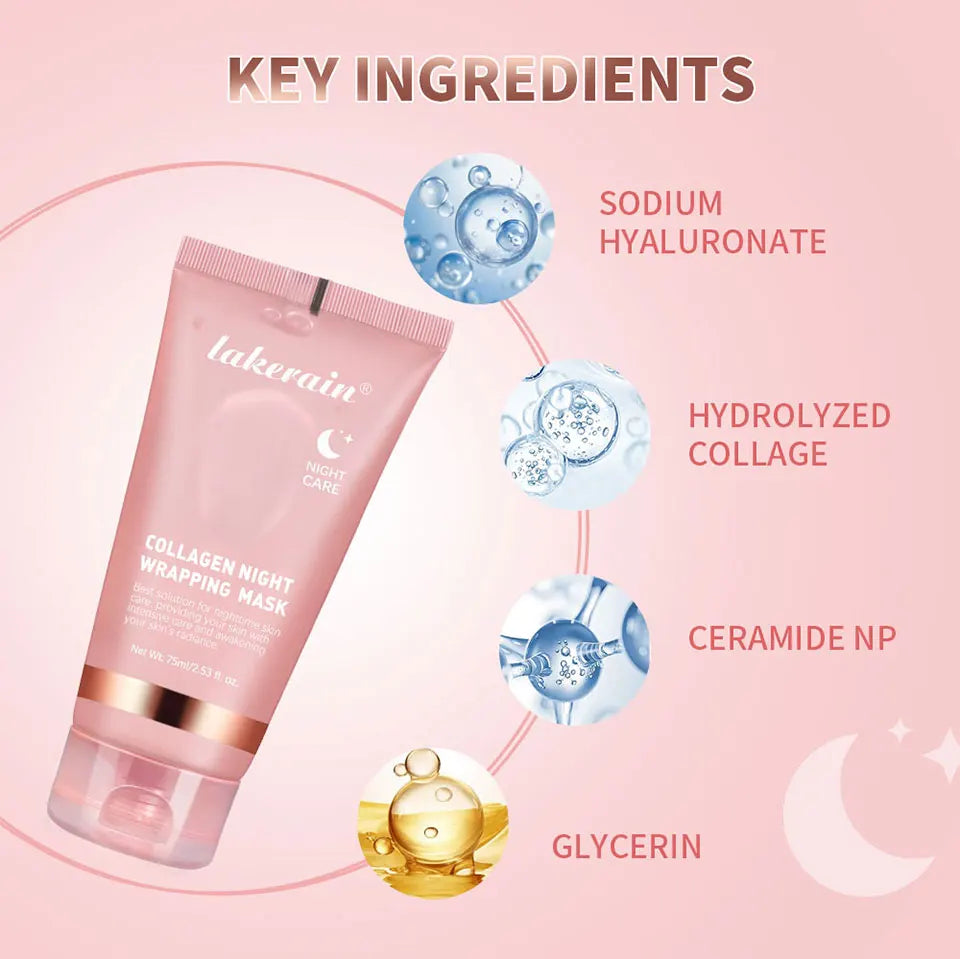 Korean Deep Collagen Mask Peel Off Mask  Anti Wrinkle Lifting  Skin Care Bio Pack Night Wrapping