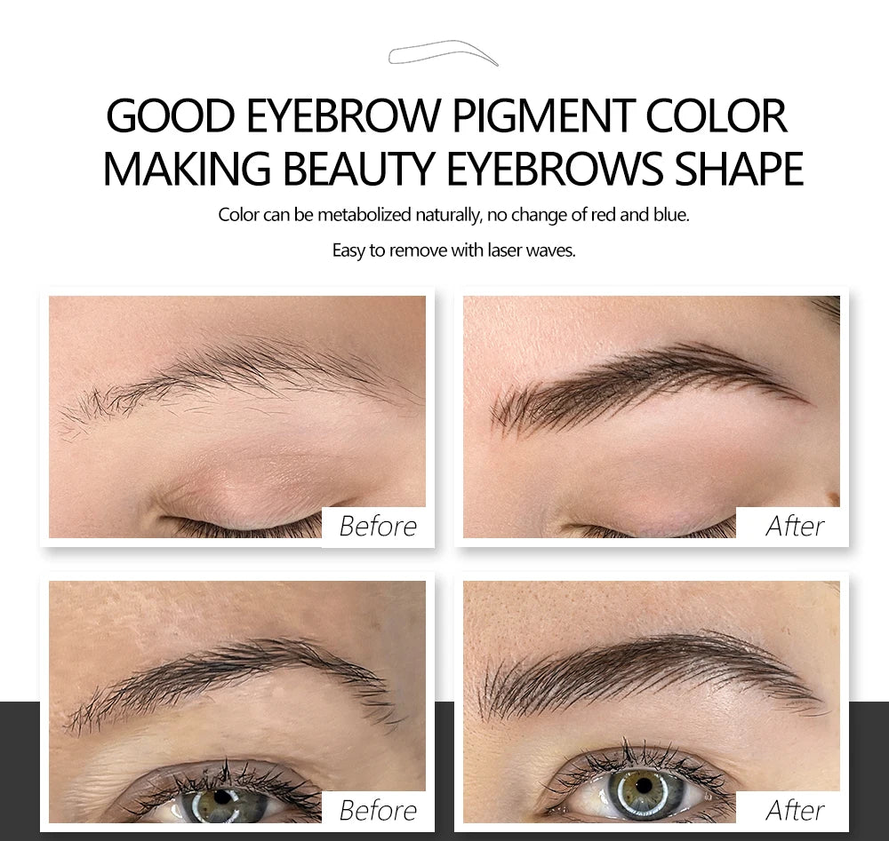 Sculpted Precision Luxe Hybrid Fluid Ink Rich Pigment for Pro-Level Micro blading Mastery Permanent Brow Makeup