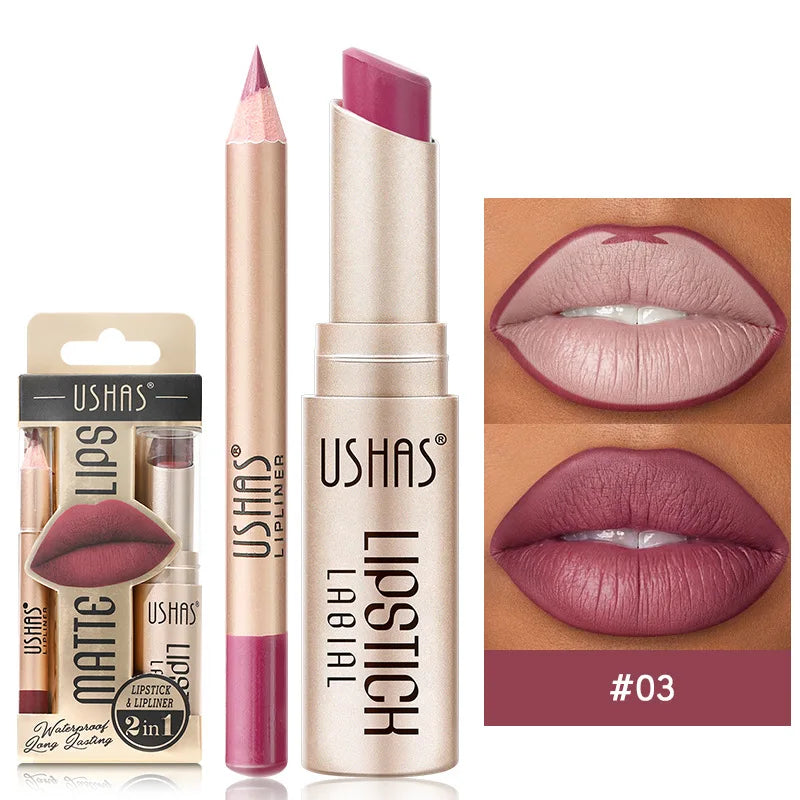 Velvet Essence Lip Color Nude to Red  All-Day Matte 12 Color lipsticks