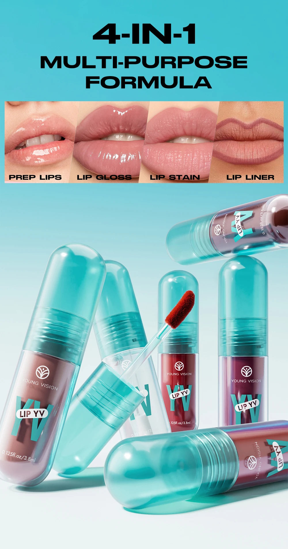 Avocado & Vitamin E Infused Long Lasting Hydration Lip Gloss Deep Moisture All-Day Lock in Glam