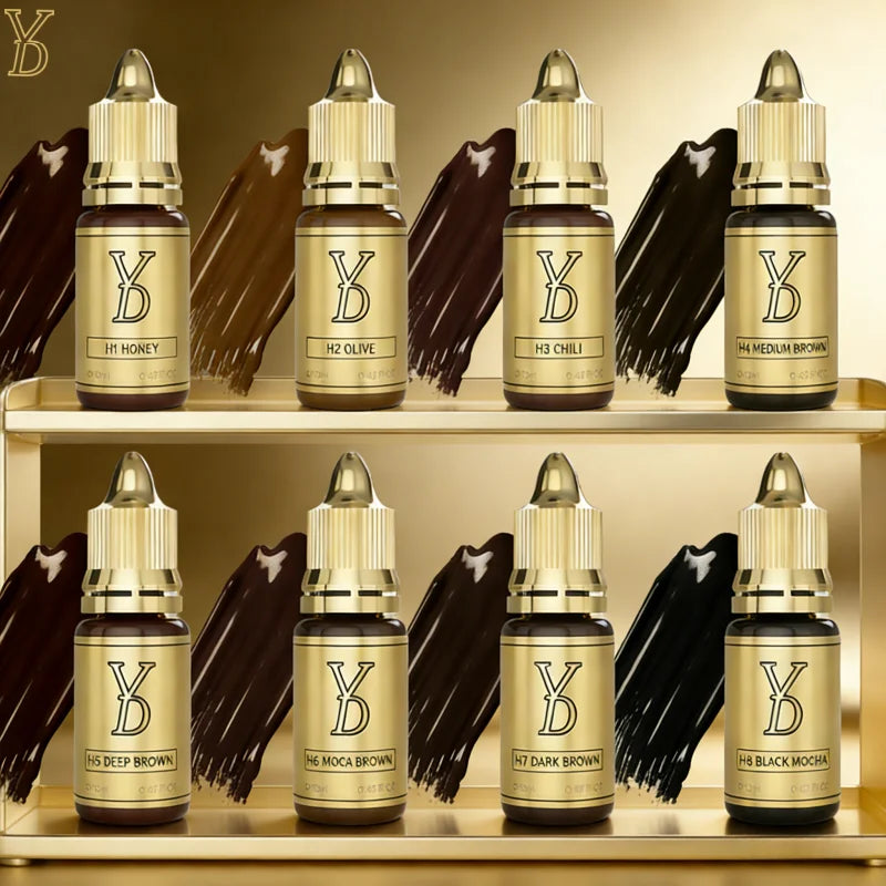 Sculpted Precision Luxe Hybrid Fluid Ink Rich Pigment for Pro-Level Micro blading Mastery Permanent Brow Makeup