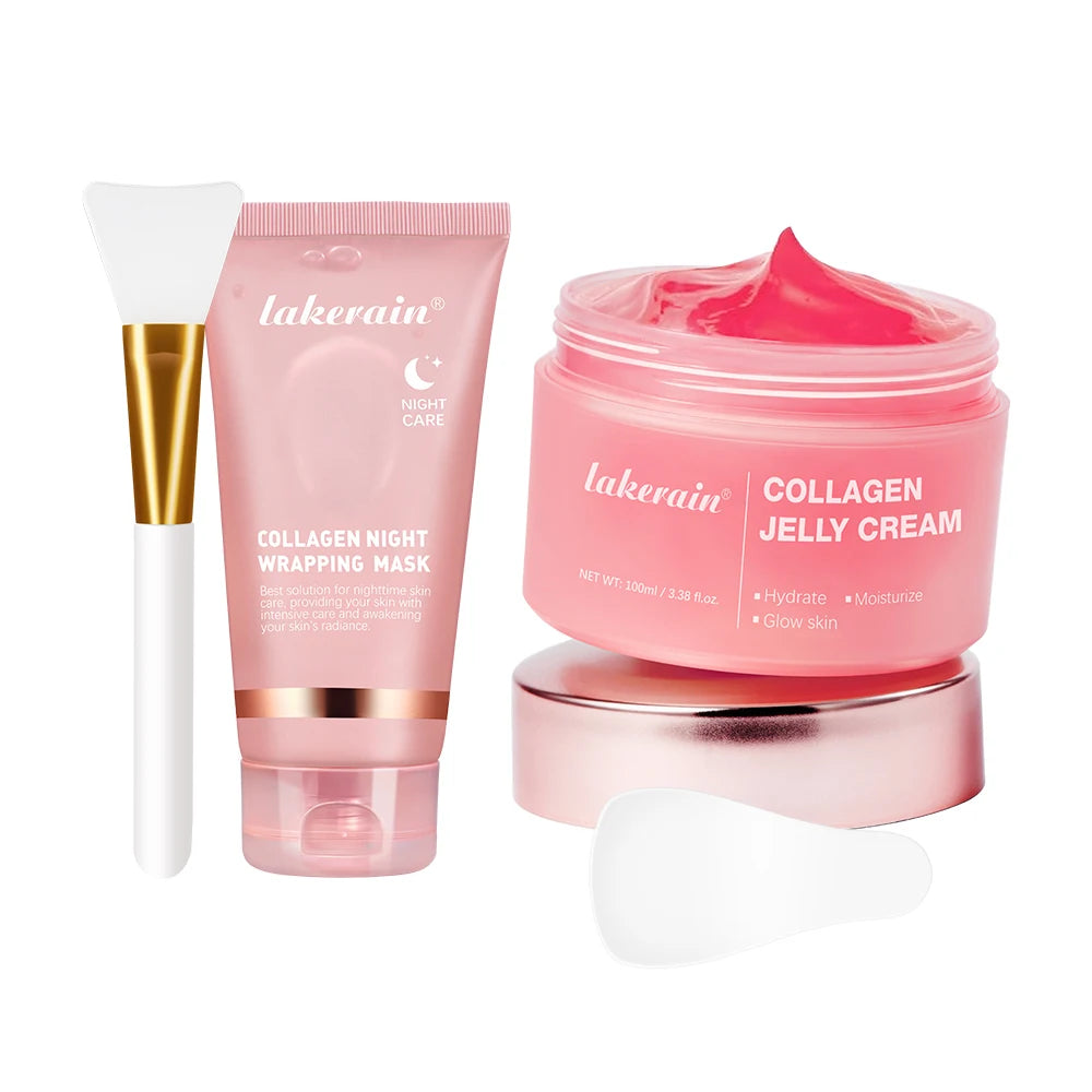 Korean Deep Collagen Mask Peel Off Mask  Anti Wrinkle Lifting  Skin Care Bio Pack Night Wrapping